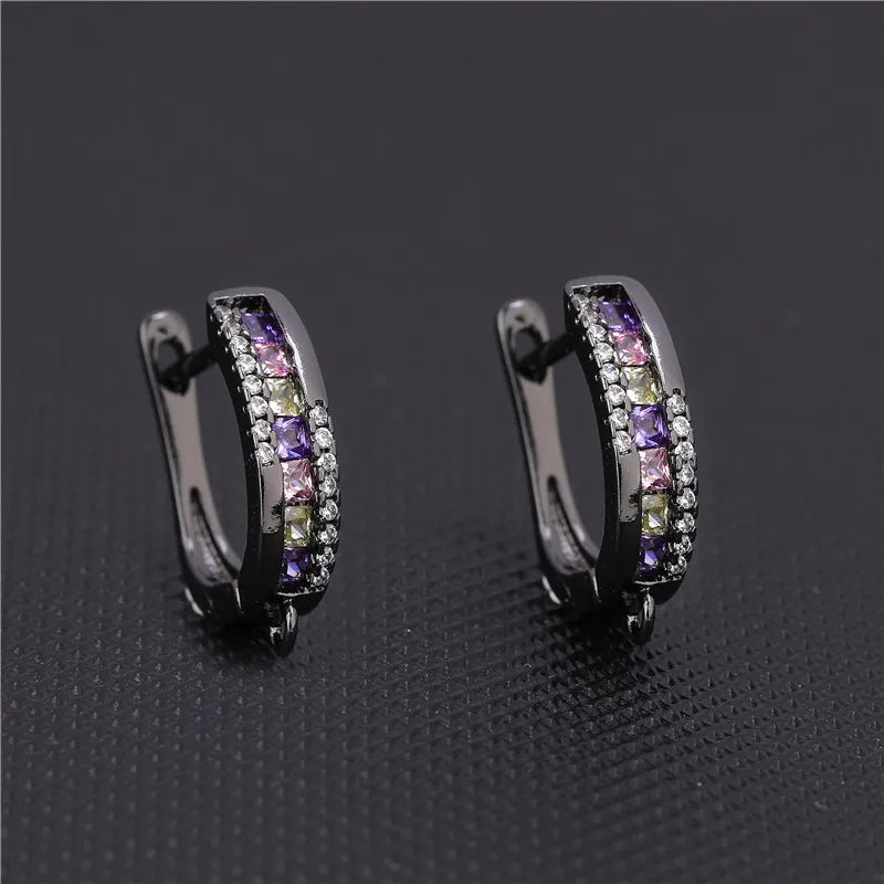 Juya DIY Women Fashion Dangle Earrings Making Material Handmade Fasteners EarWire Clasp Earring Hook Accessories Supplies
