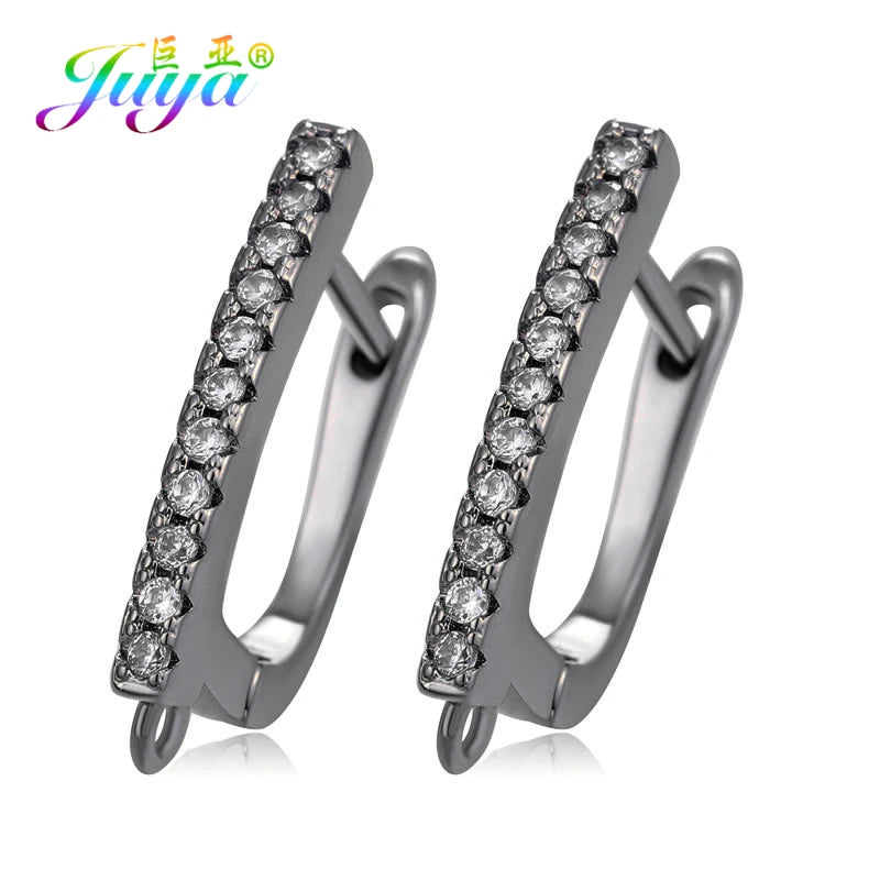 Juya DIY Women Fashion Dangle Earrings Making Material Handmade Fasteners EarWire Clasp Earring Hook Accessories Supplies