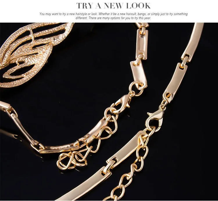 European and American Exaggerated Jewelry Four-Piece Set, Clothing Accessories, Stage Super Shiny Crystal Necklace, Exaggerated Accessories for Women