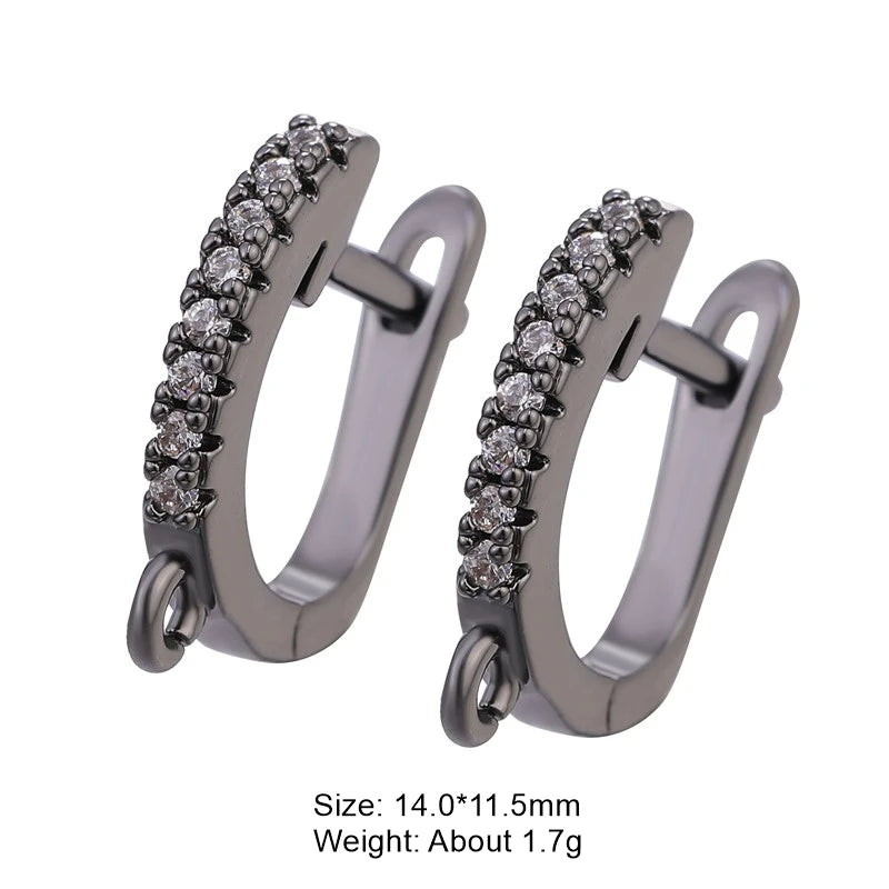 Juya DIY Women Fashion Dangle Earrings Making Material Handmade Fasteners EarWire Clasp Earring Hook Accessories Supplies