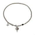 Fashionable Black Gemstones Star Necklace Ornament for Trendy Women Who Appreciate Distinctive Jewelry Statement Pieces