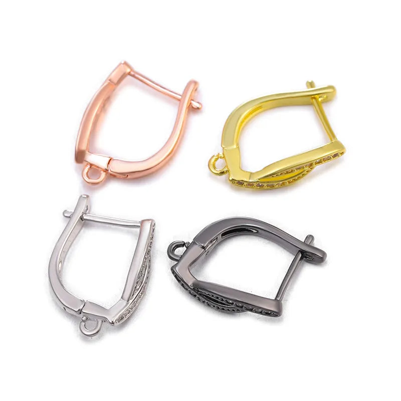 Juya DIY Women Fashion Dangle Earrings Making Material Handmade Fasteners EarWire Clasp Earring Hook Accessories Supplies