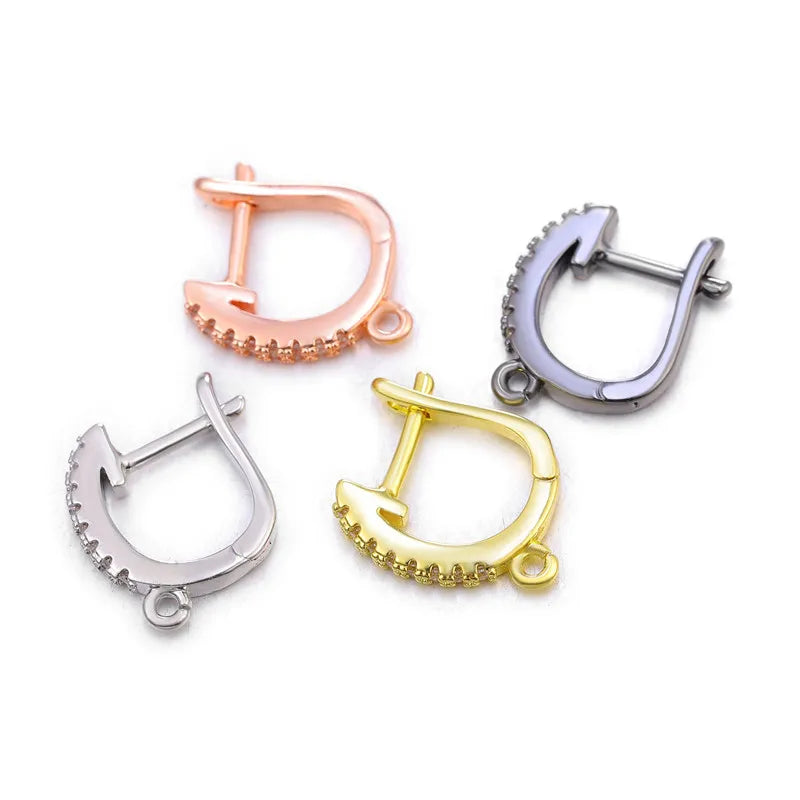 Juya DIY Women Fashion Dangle Earrings Making Material Handmade Fasteners EarWire Clasp Earring Hook Accessories Supplies