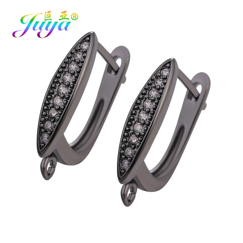 Juya DIY Women Fashion Dangle Earrings Making Material Handmade Fasteners EarWire Clasp Earring Hook Accessories Supplies