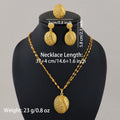 Dubai Gold Jewelry Set for Women Wedding Party Necklace Earrings Sets Indian Jewelry Set Free Shipping Bridal Costume Gifts