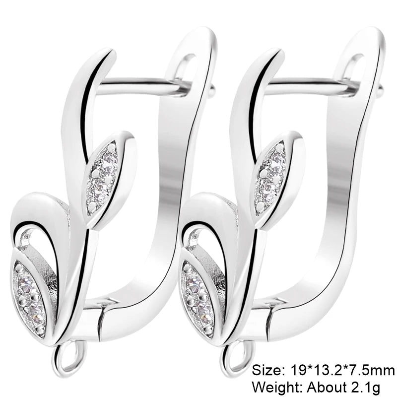 Juya DIY Women Fashion Dangle Earrings Making Material Handmade Fasteners EarWire Clasp Earring Hook Accessories Supplies