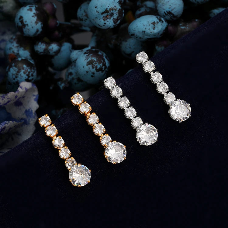 Tiaras and Crown HADIYANA Attractive And Impressive Women Wedding Bridal Jewellery Sets BN9095 Romantic Gifts Accessories