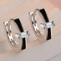 Fine Jewelry 925 Sterling Silver Earrings Inlaid With Zircon Crystal Flower Earrings Charm Jewelry For Women Gift Engagement