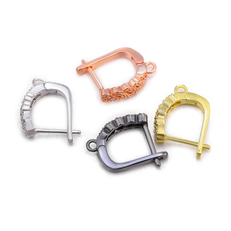 Juya DIY Women Fashion Dangle Earrings Making Material Handmade Fasteners EarWire Clasp Earring Hook Accessories Supplies