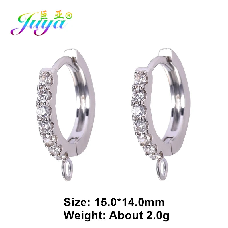 Juya DIY Women Fashion Dangle Earrings Making Material Handmade Fasteners EarWire Clasp Earring Hook Accessories Supplies