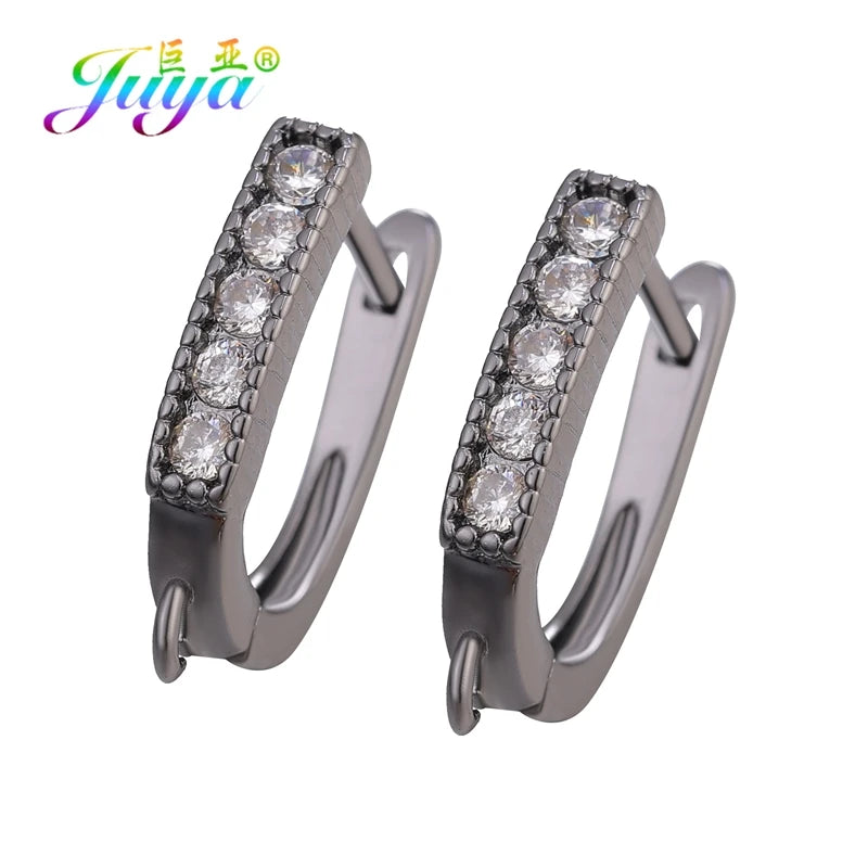 Juya DIY Women Fashion Dangle Earrings Making Material Handmade Fasteners EarWire Clasp Earring Hook Accessories Supplies